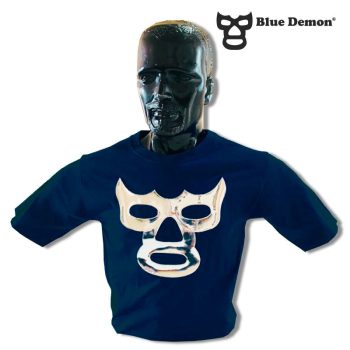 Playera Logo Cosido Blue Demon, Azul Marino