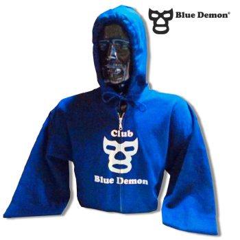 Sudadera Club Con Cierre Azul Rey, Blue Demon