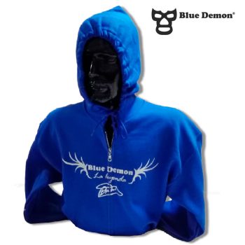 Sudadera La Leyenda Con Cierre Azul Rey, Blue Demon